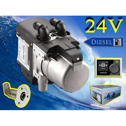 9028080D Webasto Thermo Pro 50 Eco Marine diesel 24 volt 5 kw. bådvarmer fyr Kompletsæt.